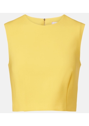 Carolina Herrera Wool-blend crop top