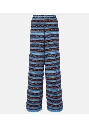 Stella McCartney Knitted virgin wool straight pants