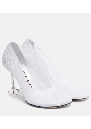 Loewe Toy 90 embellished mesh pumps