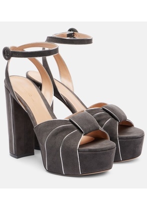 Gianvito Rossi 125 suede platform sandals