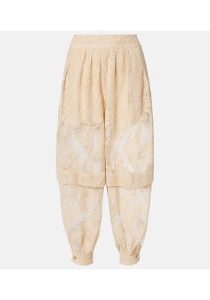 Zimmermann Hypnotic layered lace barrel-leg pants