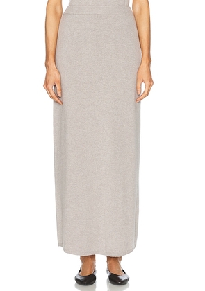 TOVE Nellie Knitted Skirt in Grey - Grey. Size L (also in S, M).