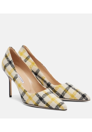 Manolo Blahnik BB 90 checked pumps
