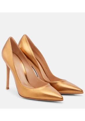 Gianvito Rossi Gianvito 105 metallic leather pumps