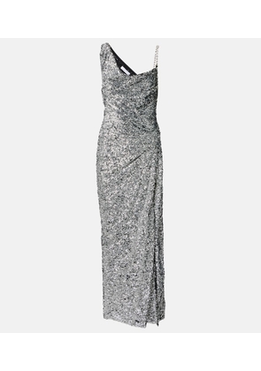 Area One-shoulder sequined gown