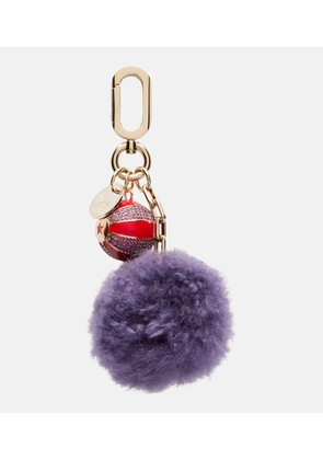 Christian Louboutin Leather-trimmed bag charm