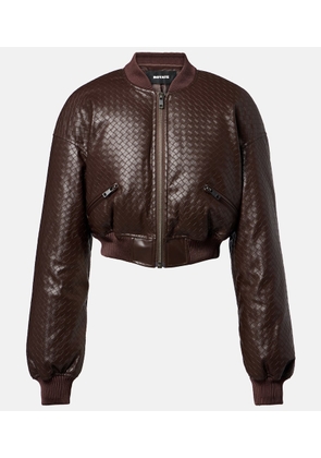 Rotate Dax cropped bomber jacket