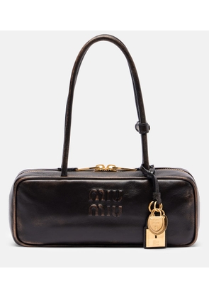 Miu Miu Beau logo leather shoulder bag