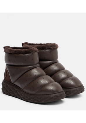 Jimmy Choo Xan shearling-lined leather snow boots