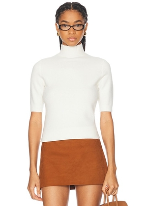 SEROYA Yael Knit Top in Eggshell - White. Size L (also in XL).