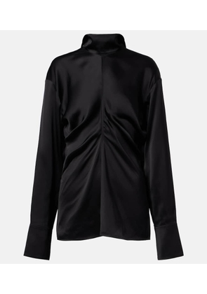 Toteme Gathered satin top