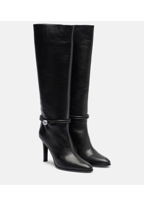 Isabel Marant Ieva Button 90 leather knee-high boots