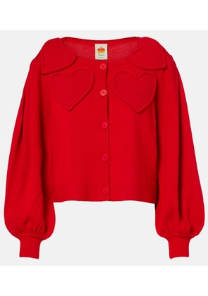 Farm Rio Patch-applique cardigan