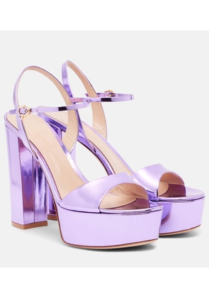 Gianvito Rossi Marlena 125 leather platform sandals
