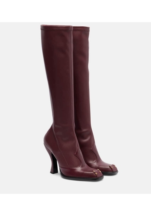 Etro Studded leather knee-high boots