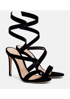 Gianvito Rossi Opera 105 velvet sandals