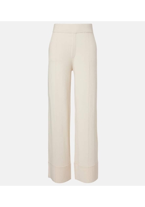 Jardin des Orangers Wool and cashmere wide-leg pants