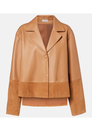 Loewe Pyjama leather and suede jacket