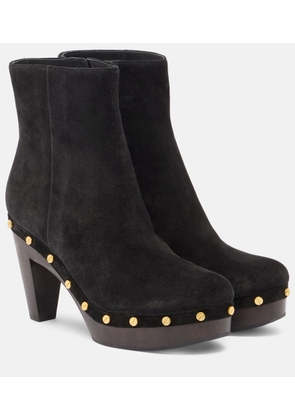 Veronica Beard Gavi suede ankle boots