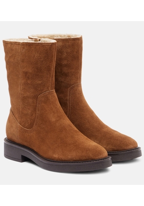 Veronica Beard Creswell suede mid-calf boots