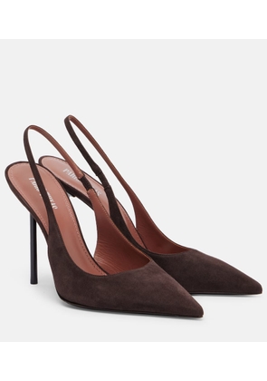Paris Texas Lidia 105 suede slingback pumps