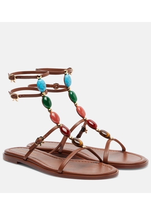 Gianvito Rossi Shanti embellished leather sandals