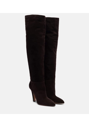 Paris Texas Elsa 100 suede over-the-knee boots