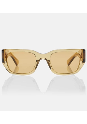 Bottega Veneta Intrecciato rectangular sunglasses