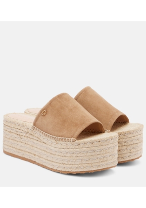 Gianvito Rossi Suede espadrille sandals