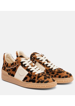 Valentino Garavani Upvillage leopard-print calf hair sneakers