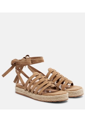 Gianvito Rossi Suede espadrille sandals