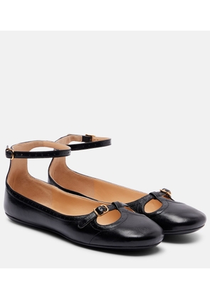 Chloe Leonore leather ballet flats