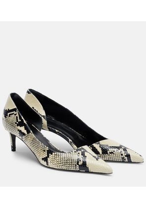 Khaite Jett D'Orsay 45 leather pumps