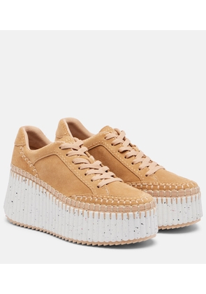 Chloe Nama suede platform sneakers