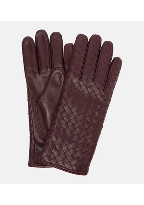Bottega Veneta Intrecciato leather gloves