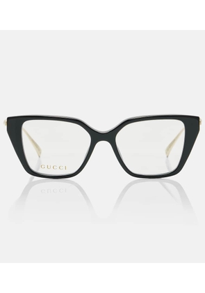 Gucci Interlocking G embellished cat-eye glasses