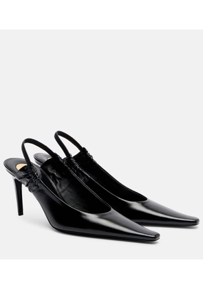 Saint Laurent Anne-Marie leather slingback pumps