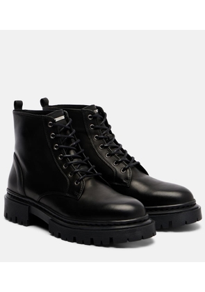Staud Henry leather combat boots
