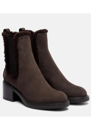 Tod's Shearling-lined leather Chelsea boots