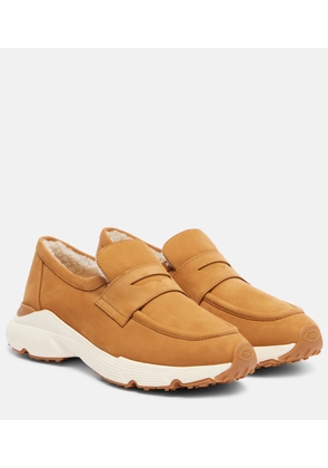 Tod's Shearling-lined suede sneakers