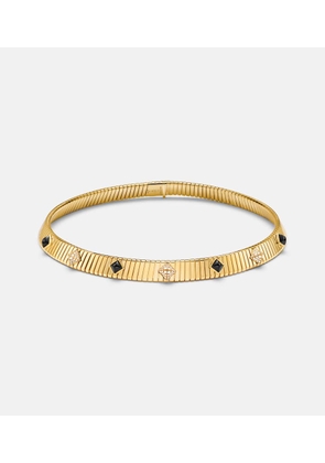 Bvlgari Bvlgari Tubogas 18kt gold necklace with diamonds and onyx