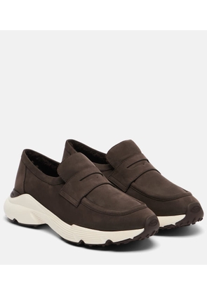 Tod's Shearling-lined leather slip-on shoes