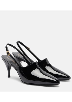 Herbert Levine Cover-Up patent leather slingback pumps