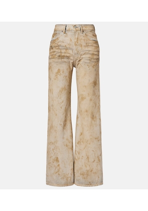 Acne Studios 2021 distressed wide-leg jeans