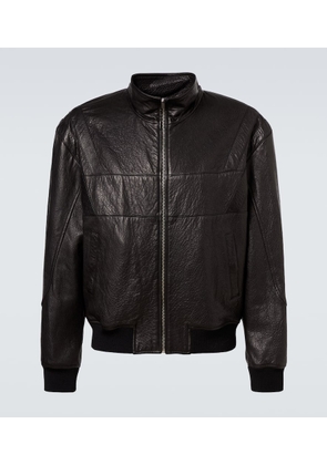 Saint Laurent Leather bomber jacket