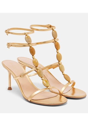 Gianvito Rossi Shanti 70 embellished leather sandals