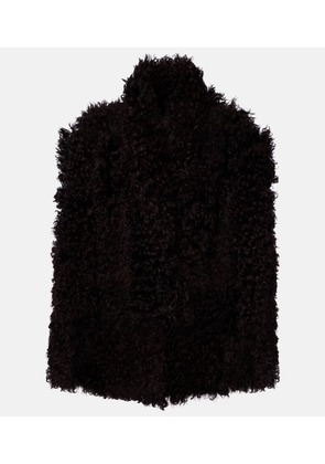 Nour Hammour Amara shearling coat