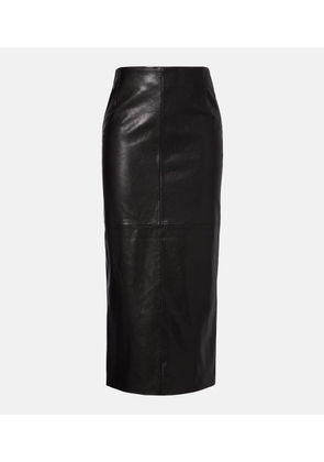 Nour Hammour Elisse leather pencil skirt