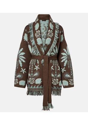 Alanui Echoes Of The Island wool and cotton cardigan