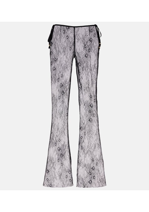 Bananhot Allen sheer lace wide-leg pants